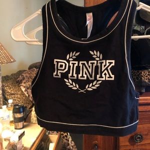 Pink sport bra